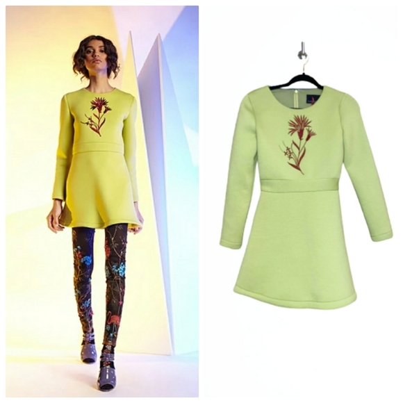 Cynthia Rowley Double Knit Dress w/Applique